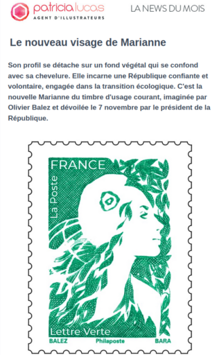 Newsletter novembre 2023 - Un nouveau visage pour Marianne